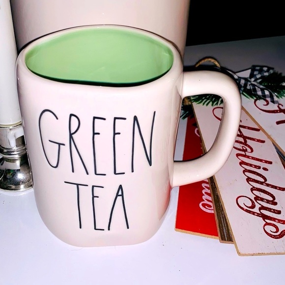 New Rae Dunn Green Tea mug with pretty green on the inside - Picture 1 of 3